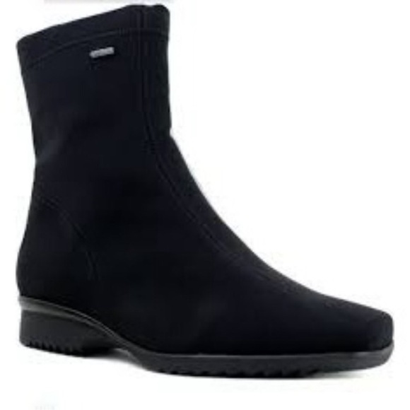 Ara Gor-Tex Black Waterproof Ankle Boots - Picture 1 of 9